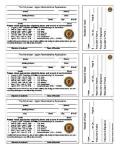 legion american membership application
